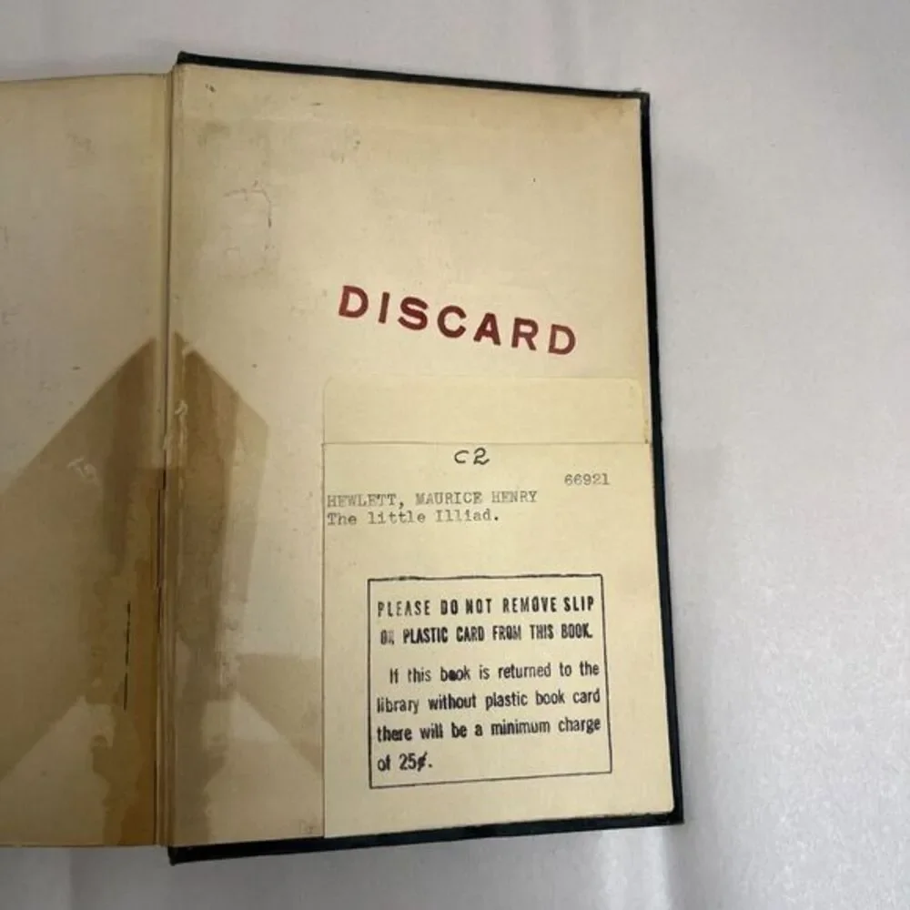 Maurice HEWLETT / The Little Iliad‎ 1st Edition 1915